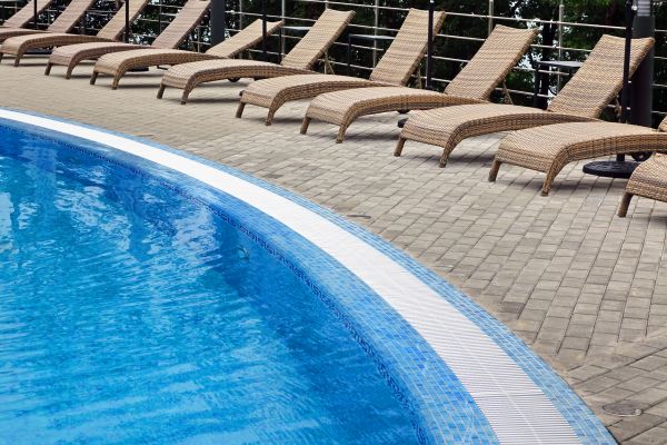 Poolside Hardscaping in Auburn